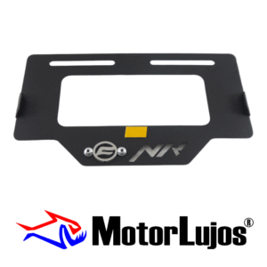 Portaplaca Negro "NK"  + 3D CROMO