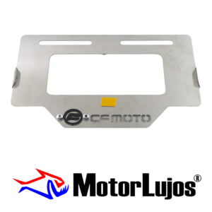 Portaplaca Cromo  "CF MOTOS"+ 3D NEGRO