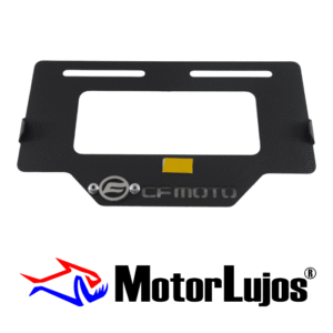 Portaplaca Negro "CF MOTOS"  + 3D CROMO