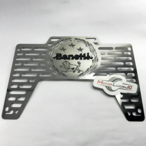 P. Radiador Cromo "BENELLI 150" + 3D NEGRO