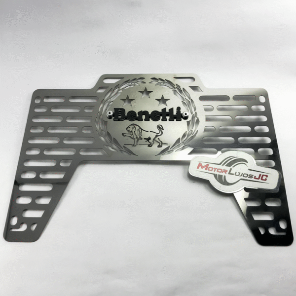 P. Radiador Cromo "BENELLI 150" + 3D NEGRO