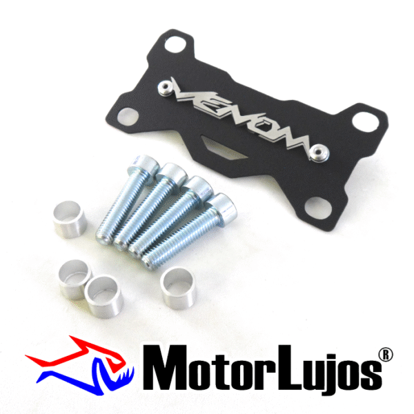 P. Acutrax Negro "VENOM 250"  + BUJE Y TORNILLO + 3D CROMO - Imagen 2