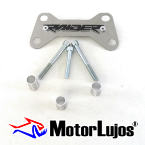 P. Acutrax Cromo "RAIDER" + BUJE Y TORNILLO + 3D NEGRO