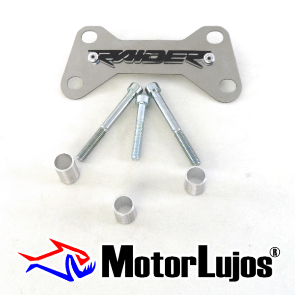 P. Acutrax Cromo "RAIDER" + BUJE Y TORNILLO + 3D NEGRO