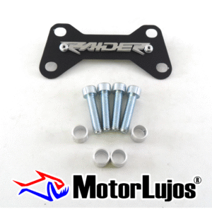 P. Acutrax Negro "RAIDER" + BUJE Y TORNILLO +3D CROMO
