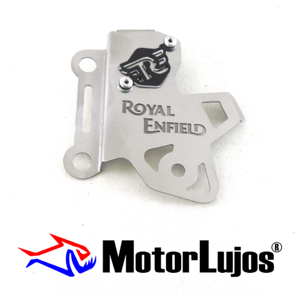 P. Caliper Cromo "ROYAL ENFIELD" + 3D NEGRO