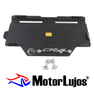 Portaplaca Negro  "CR4" " CL-20 + TORNI  + 3D CROMO