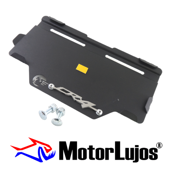 Portaplaca Negro  "CR4" " CL-20 + TORNI  + 3D CROMO - Imagen 2