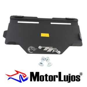 Portaplaca Negro  "TTR" " CL-20 + TORNI  + 3D CROMO