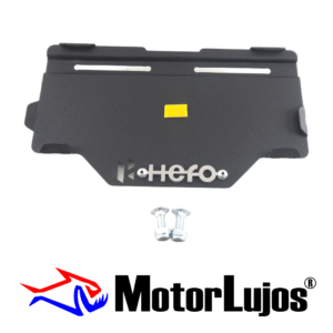 Portaplaca Negro "HERO " CL-20 + TORNI + 3D CROMO