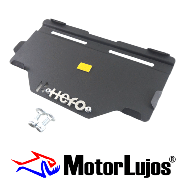 Portaplaca Negro "HERO " CL-20 + TORNI + 3D CROMO - Imagen 2