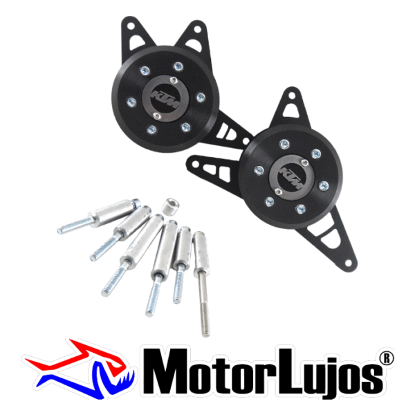 Juego Slider Carcasa Motor Cromo "DUKE" - Imagen 2