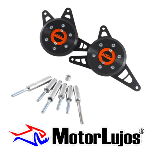 Juego Slider Carcasa Motor Naranja "DUKE" - Imagen 2