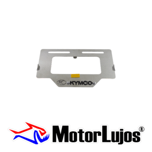 Portaplaca Cromo  "KYMCO" + 3D NEGRO