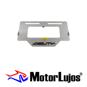 Portaplaca Cromo  "AGILITY" + 3D NEGRO