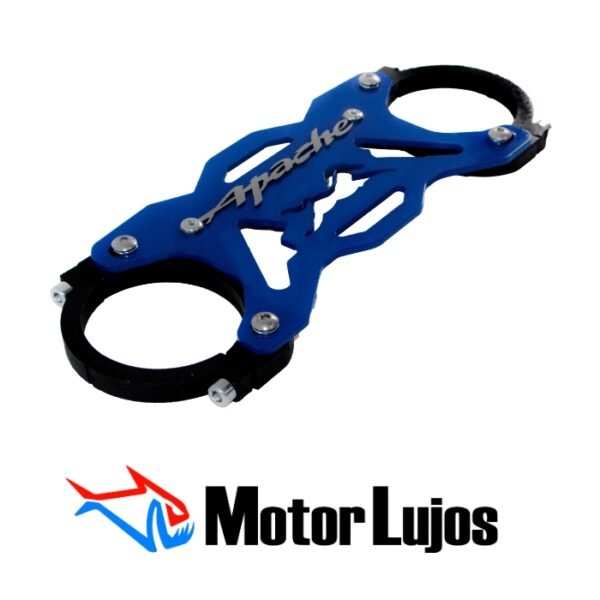 Estabilizador De Barras Azul "Euro Apache 4V" + 3D Cromo - Imagen 2