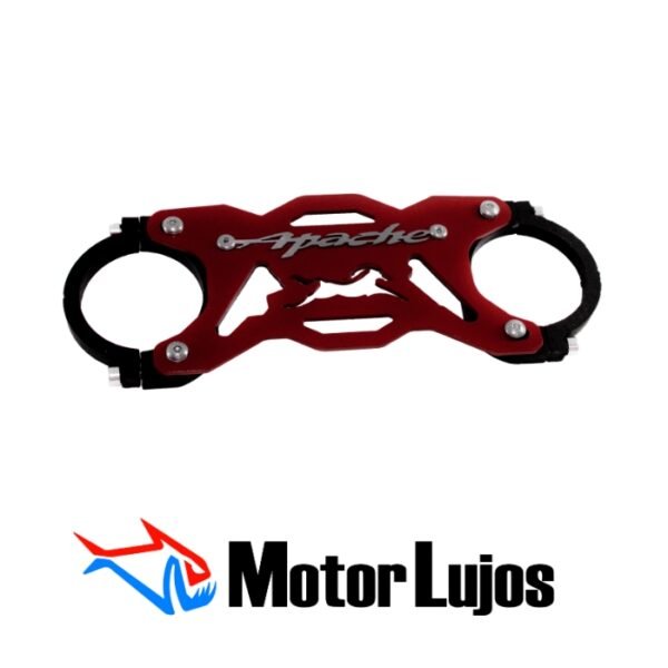 Estabilizador De Barras Rojo "Euro Apache 4V" + 3D Cromo