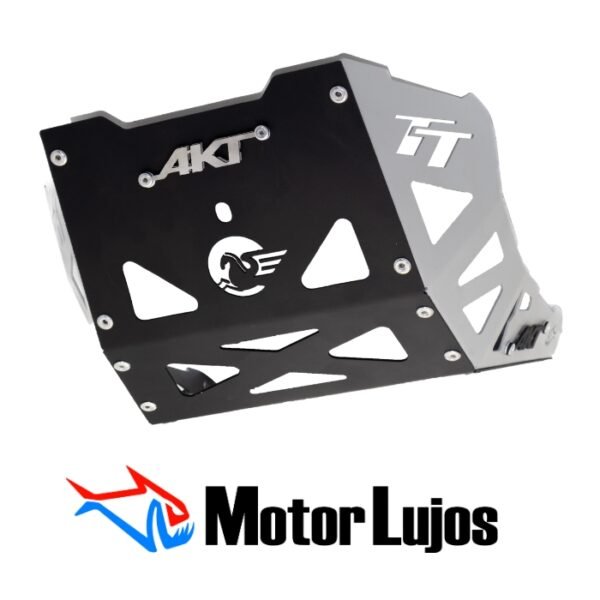 Pechera Negro "TT" + 3D CROMO + LATERALES GRICES - Imagen 2