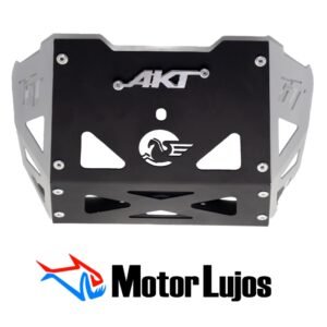 Pechera Negro "TT" + 3D CROMO + LATERALES GRICES