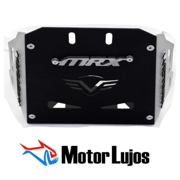 Pechera Negro "VICTORY MRX 150" + 3D CROMO + LATERALES GRISES