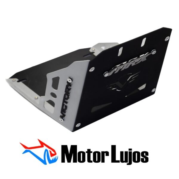 Pechera Negro "VICTORY MRX 150" + 3D CROMO + LATERALES GRISES - Imagen 2