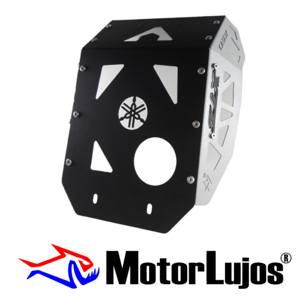 Pechera NEGRA "XTZ 250" + 3D NEGRO + LATERALES GRISES