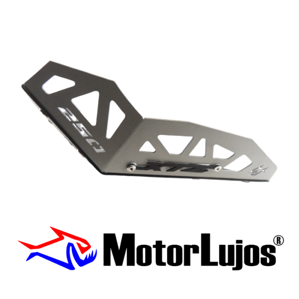 Pechera NEGRA "XTZ 250" + 3D NEGRO + LATERALES GRISES - Imagen 2