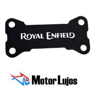 P. Acutrax Negro "ROYAL ENFIELD HUNTER 350"+ BUJE Y TORNILLO + 3D CROMO