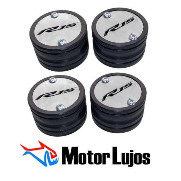 Juego Slider  De Eje Cromo x2 "YAMAHA R15 V3" - Imagen 2