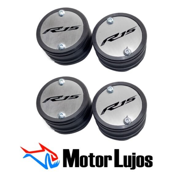 Juego Slider  De Eje Cromo x2 "YAMAHA R15 V3"