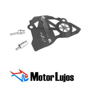 Cubre Piñón Cromo "R15 V3" +3D NEGRO  BUJES Y TORNILLOS