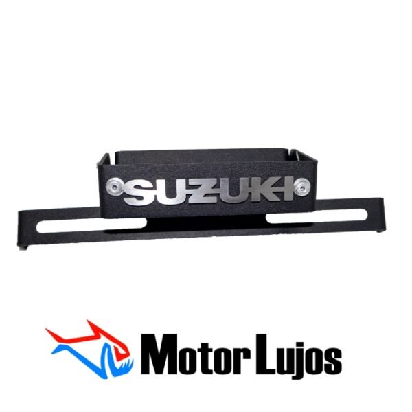 Fender Placa Negro +3D Cromo "SUZUKI"