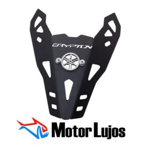 Lujo Frontal Negro "CRYPTON 125 FI" + 3D CROMO + BUJES Y TORNILLOS