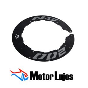 Juego x4 Aro Reticular Negro + LOGO GRIS "PULSAR NS 200"